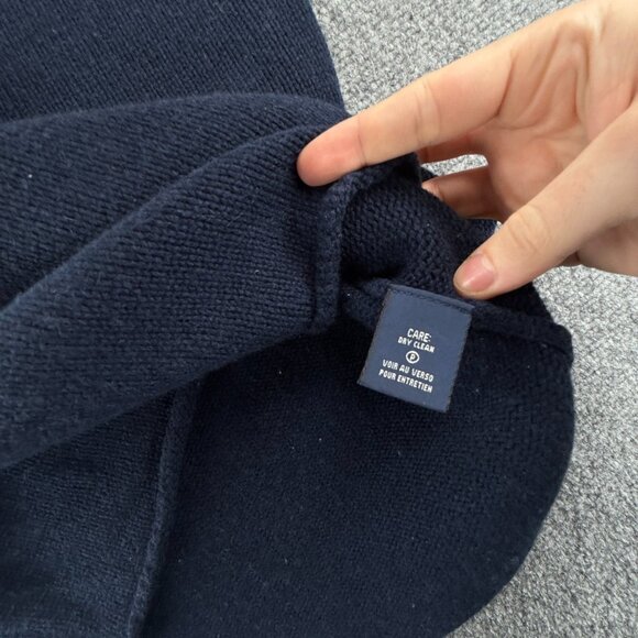 Ralph Lauren Cashmere Wool Blend Flag Sweater Navy Blue Medium Pullover Knit USA - Picture 11 of 15